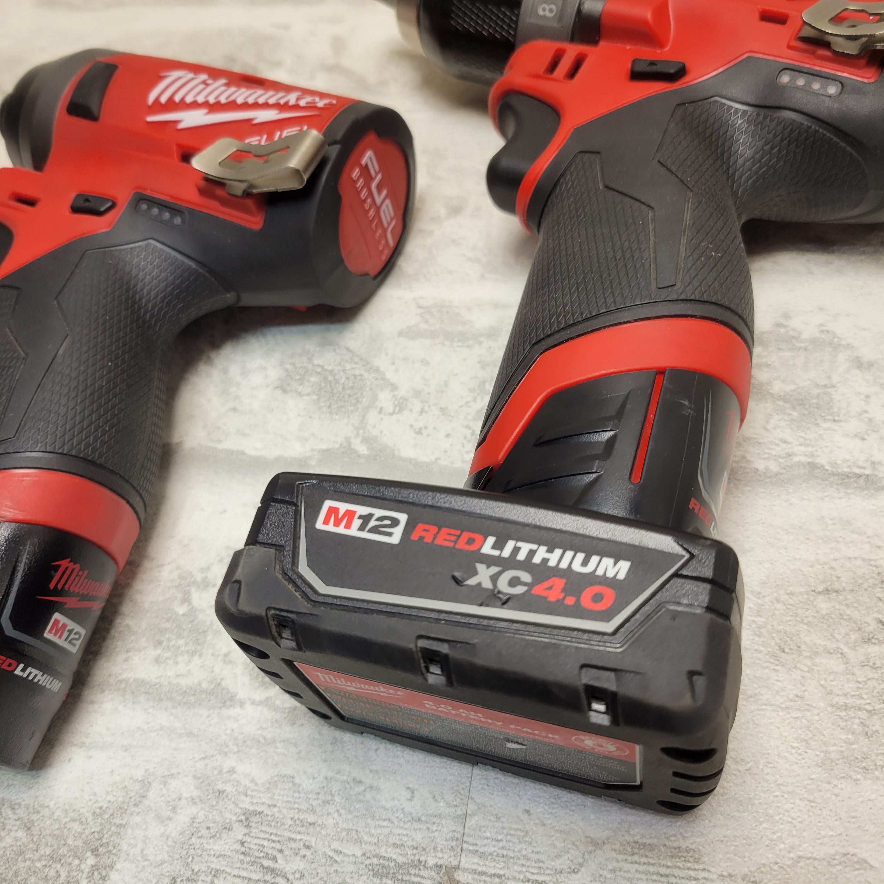 *FOR PARTS* Milwaukee M12 1/2" Hammer Drill/Driver & 1/4" Impact Driver (7899386183918)